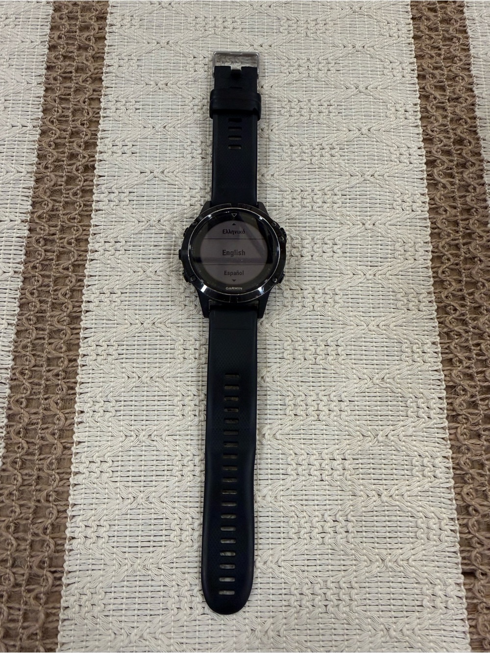 Garmin fenix 5. Specs in next Black GPS Multisport Smartwatch with Silicone Band